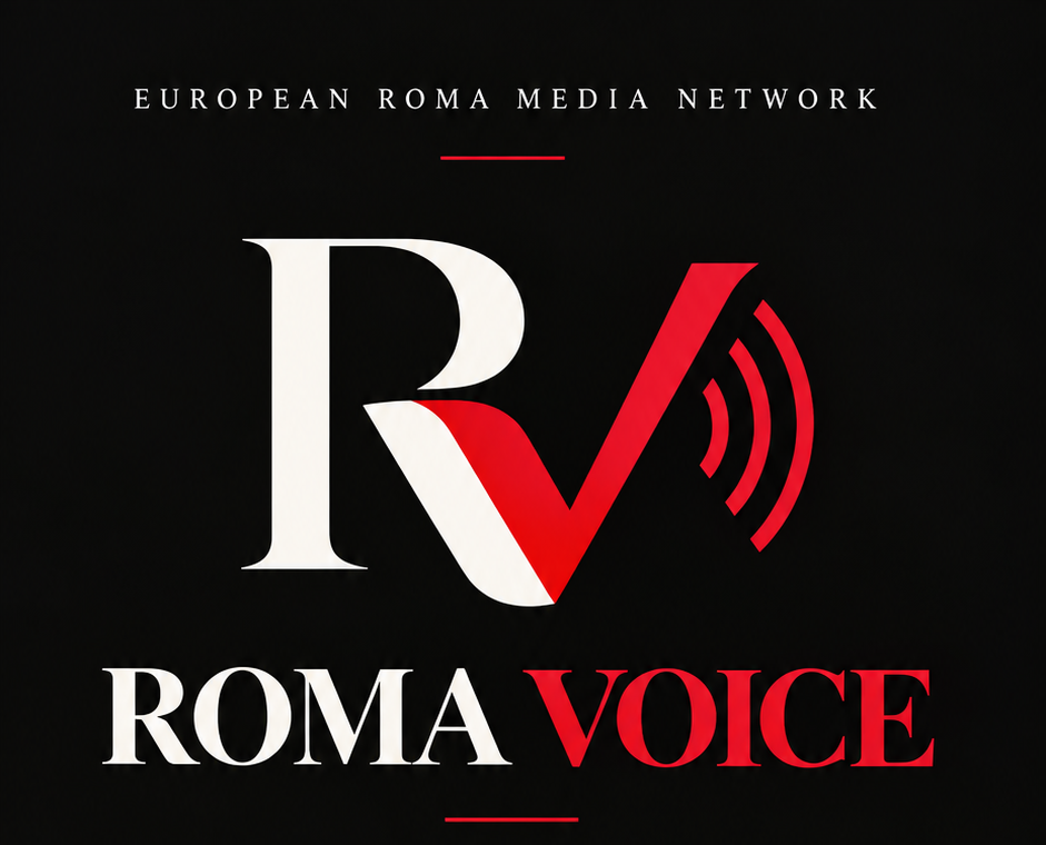 Zvanični logo ROMA VOICE – European Roma Media Network